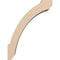 Ekena Millwork 5-inch W x 12-inch D x 16-inch H Lafayette Rough Cedar Woodgrain TimberThane Knee Brace, Primed BRCUR05X12X16LFTRCPR - alternate 3
